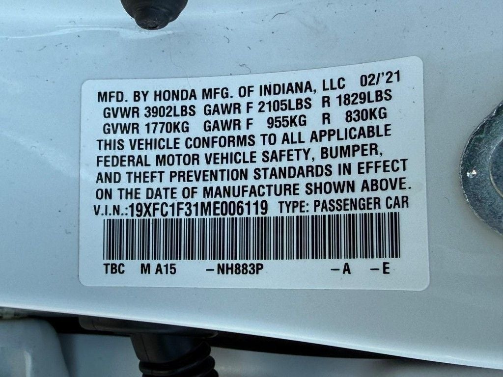 2021 Honda Civic EX