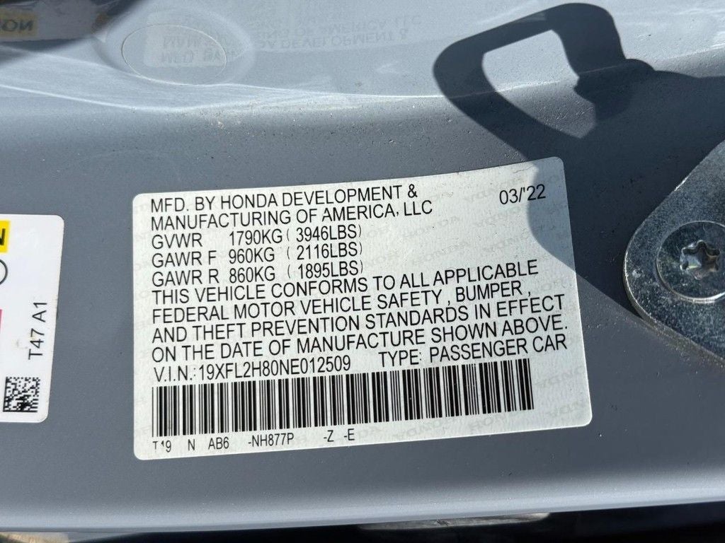 2022 Honda Civic Sport