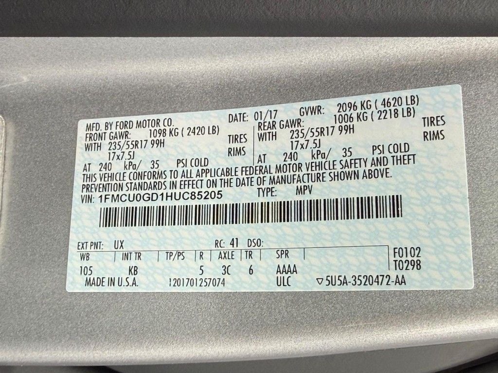 2017 Ford Escape SE