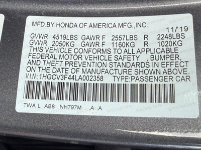 2020 Honda Accord Hybrid EX