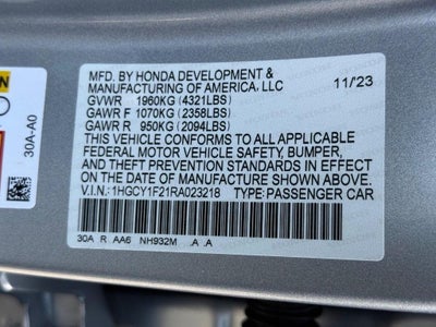 2024 Honda Accord LX