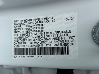 2024 Honda Accord EX