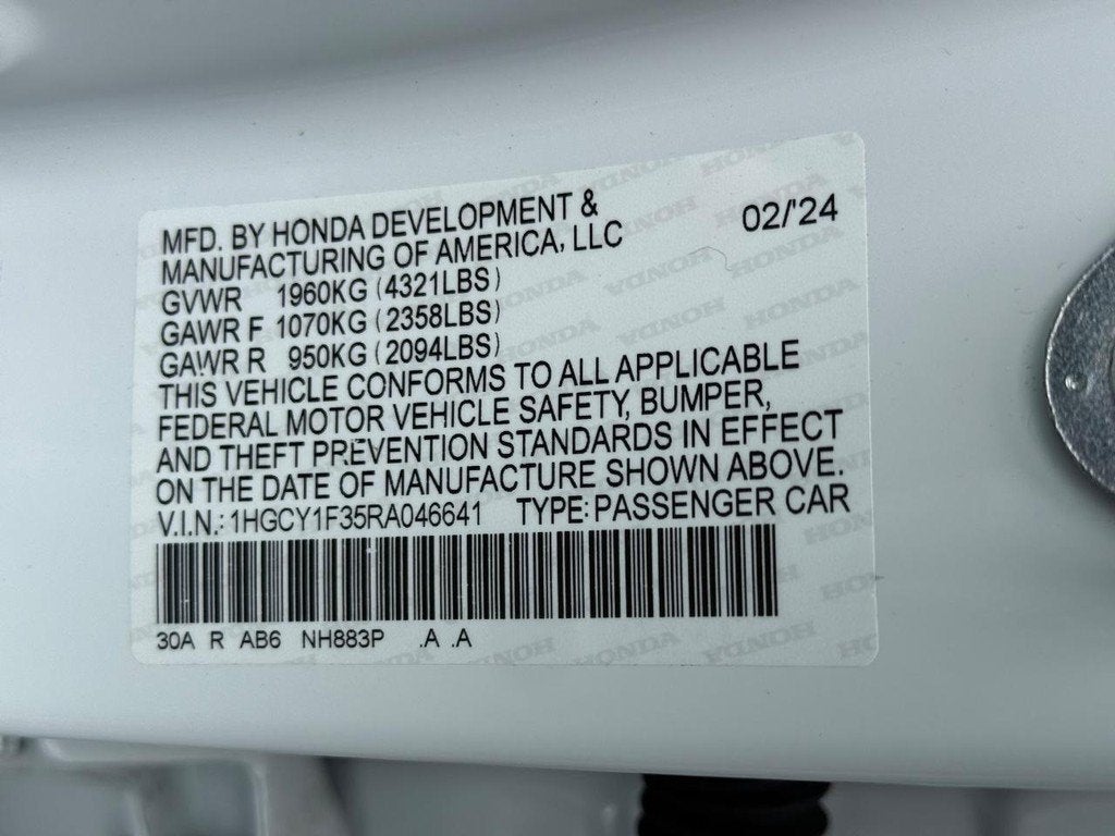 2024 Honda Accord EX