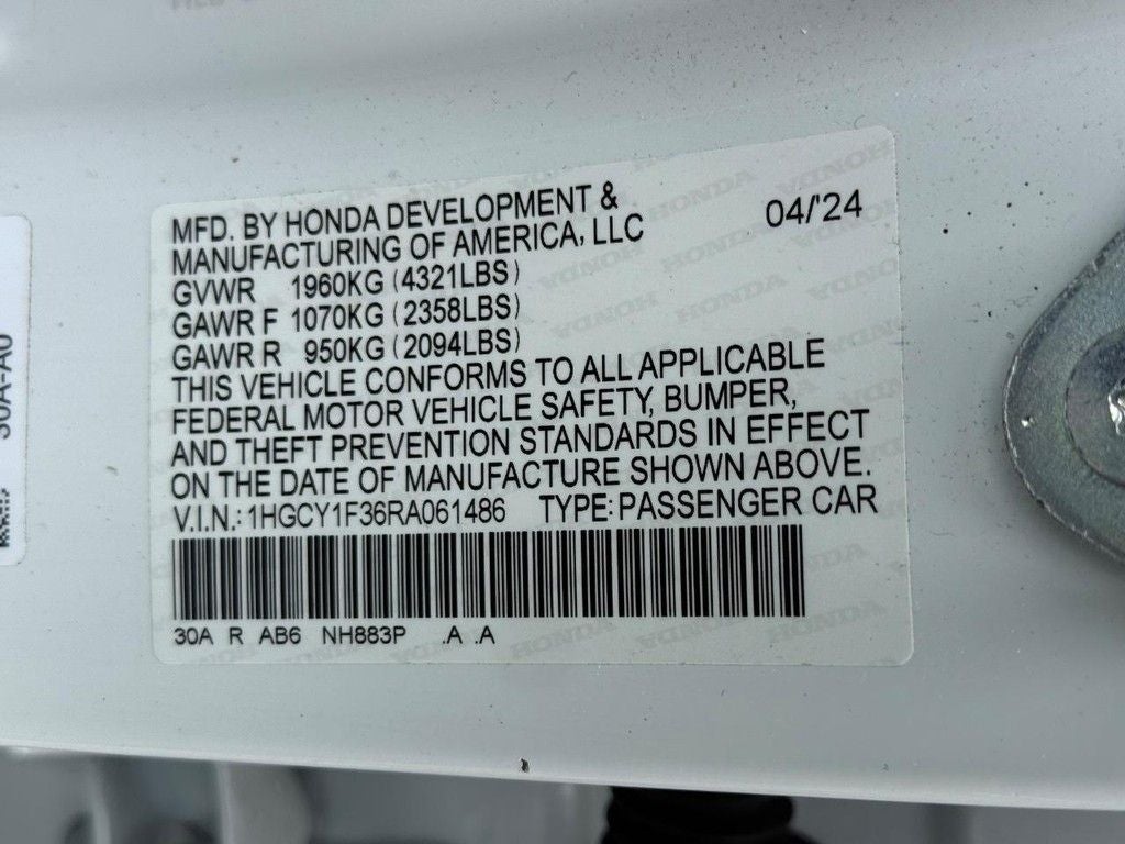 2024 Honda Accord EX