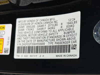2025 Honda Civic Sport