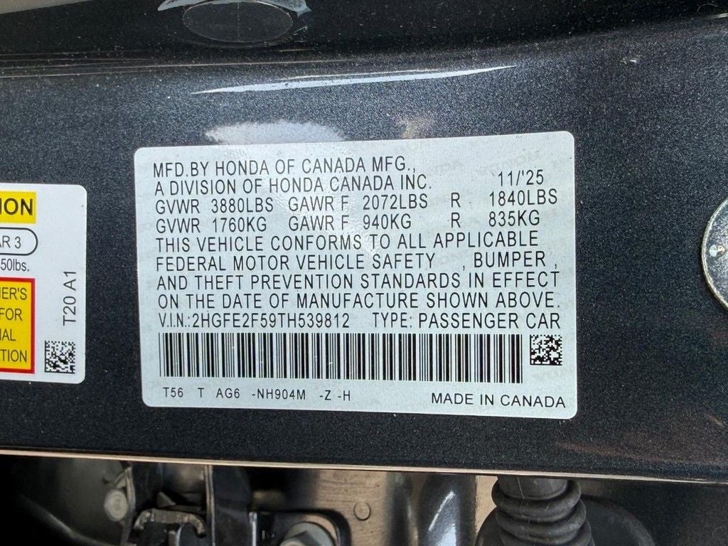 2026 Honda Civic Sport
