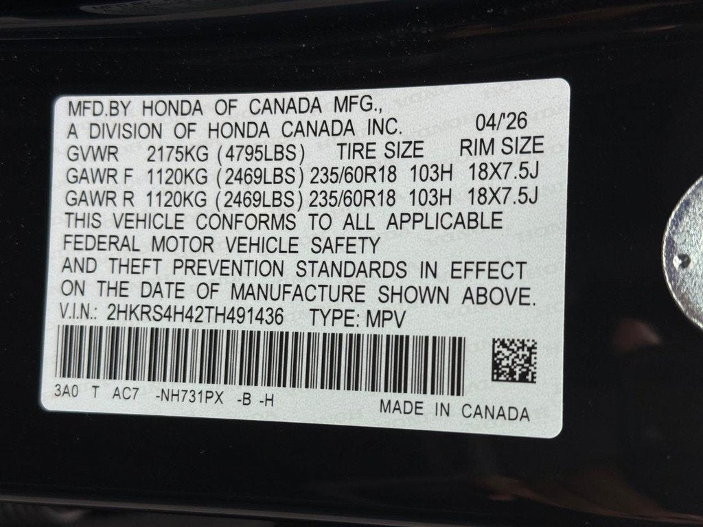 2026 Honda CR-V EX