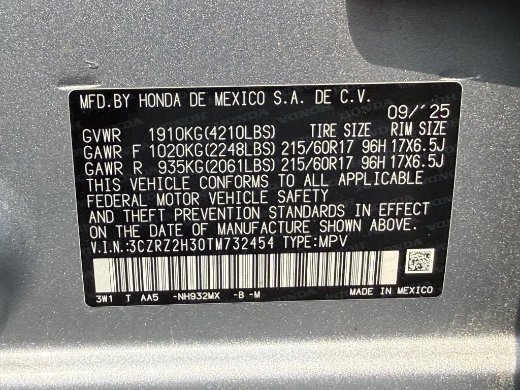 2026 Honda HR-V LX