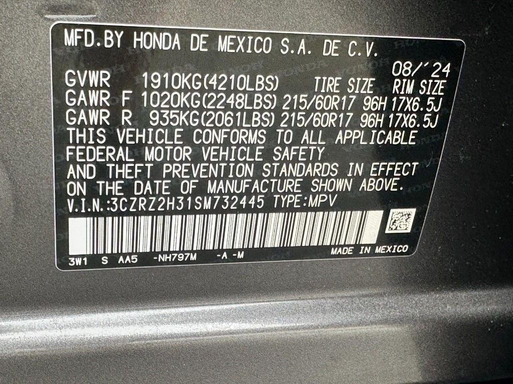 2025 Honda HR-V LX