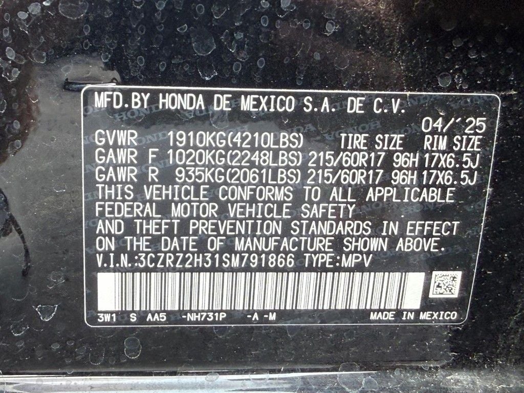 2025 Honda HR-V LX - Photo 22