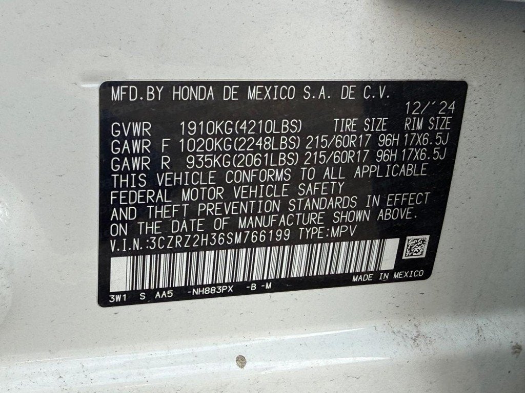 2025 Honda HR-V LX