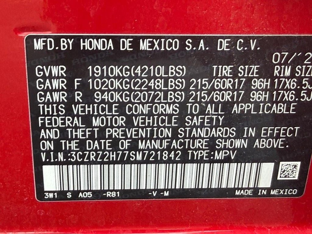 2025 Honda HR-V EX-L