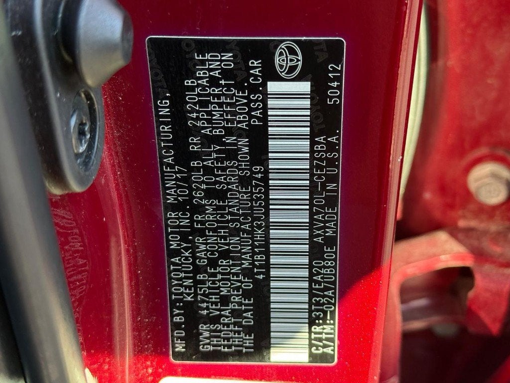2018 Toyota Camry SE