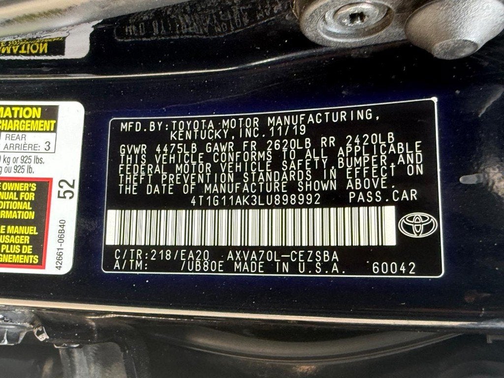 2020 Toyota Camry SE