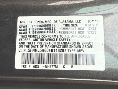 2015 Honda Odyssey EX-L