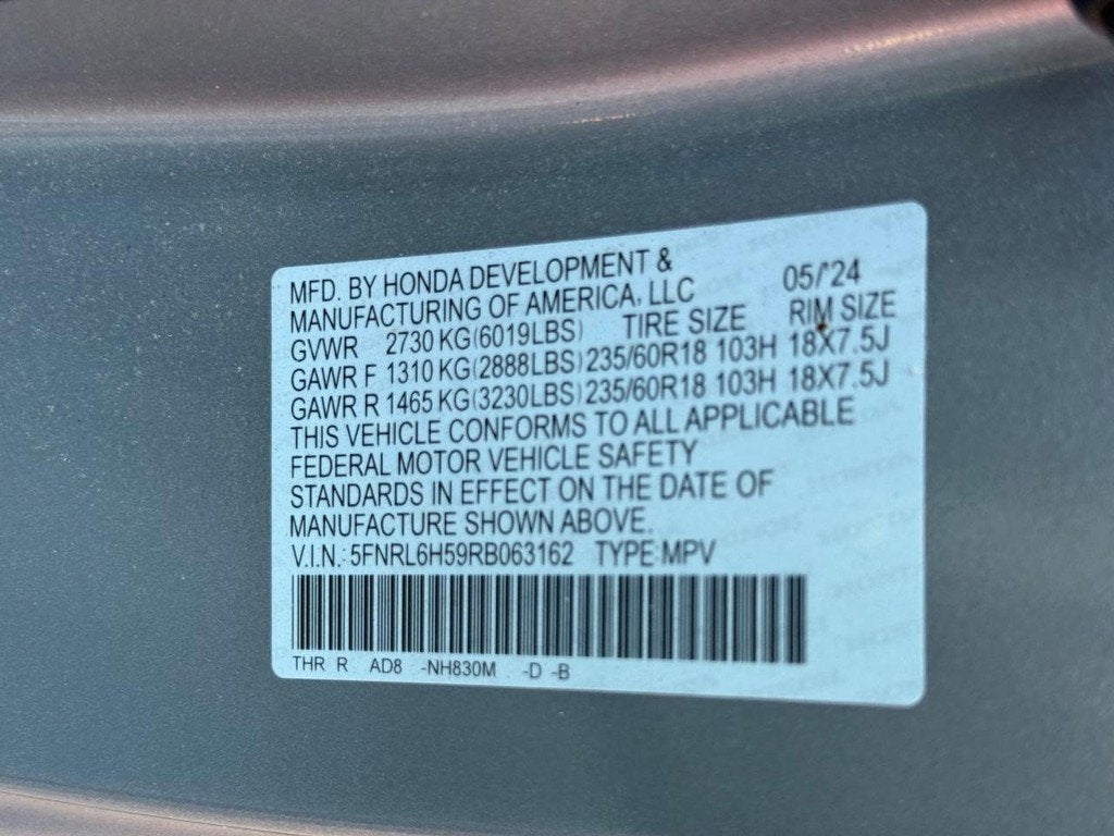 2024 Honda Odyssey EX