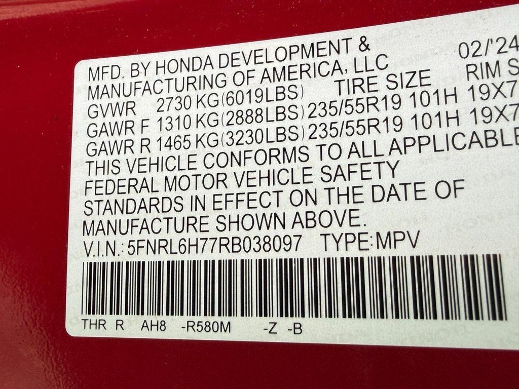 2024 Honda Odyssey Sport
