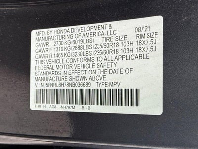 2022 Honda Odyssey EX-L