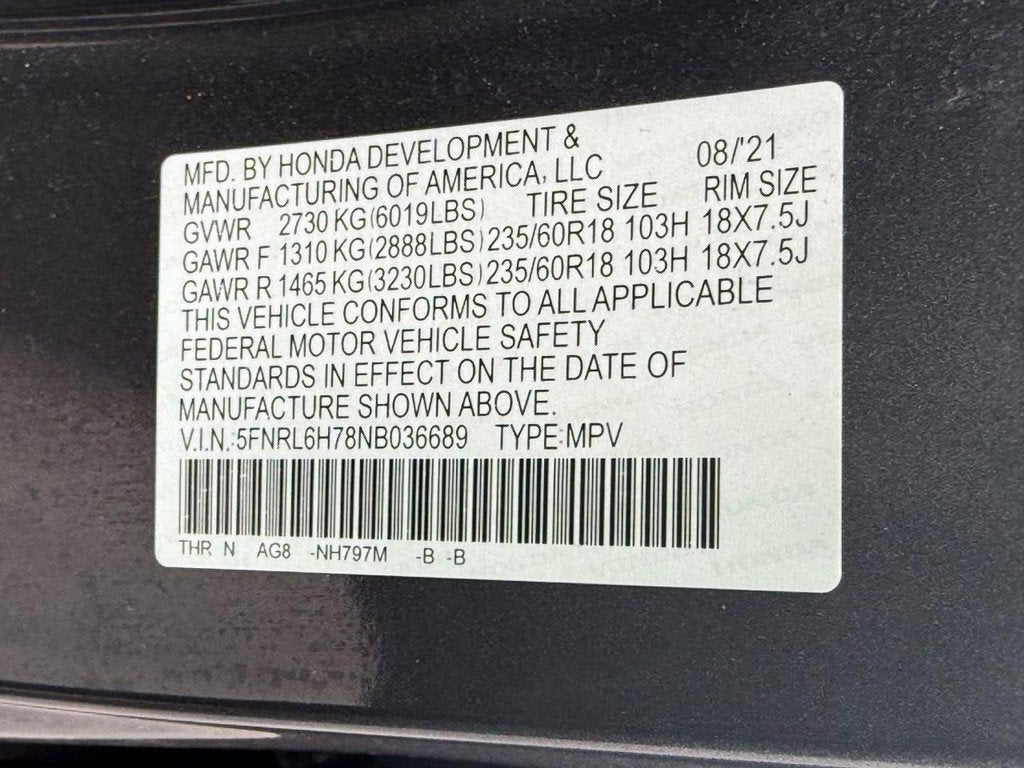 2022 Honda Odyssey EX-L