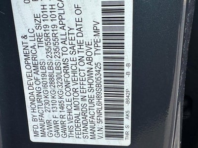 2025 Honda Odyssey Touring