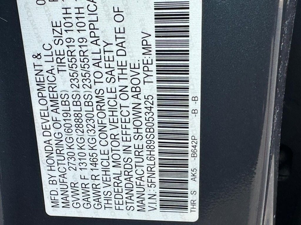 2025 Honda Odyssey Touring