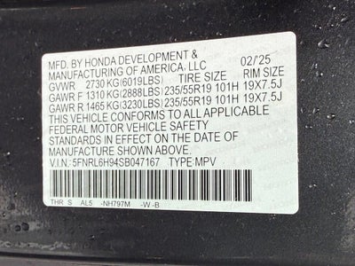 2025 Honda Odyssey Elite