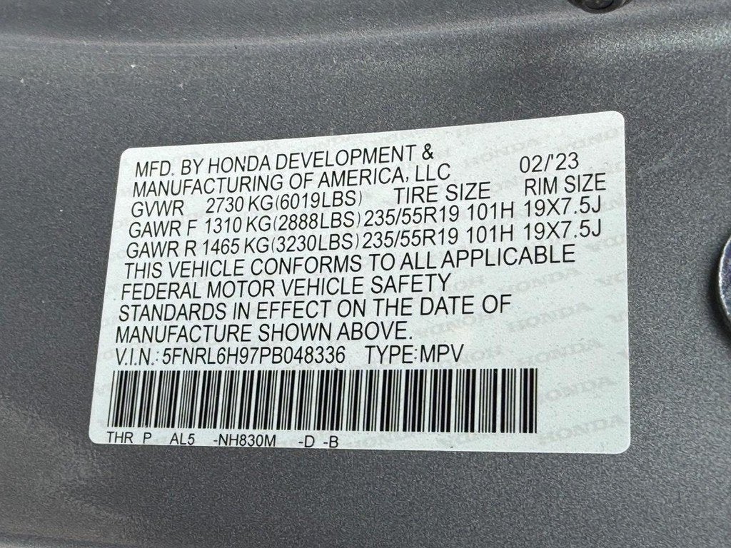 2023 Honda Odyssey Elite