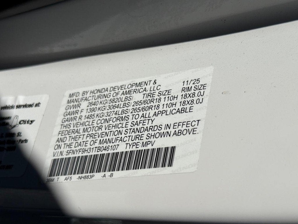 2026 Honda Passport RTL