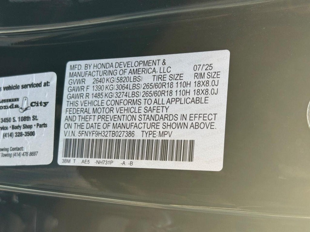 2026 Honda Passport RTL