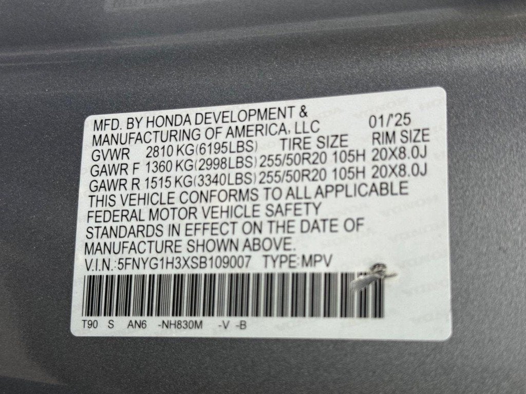 2025 Honda Pilot Sport