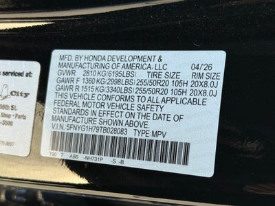 2026 Honda Pilot Touring