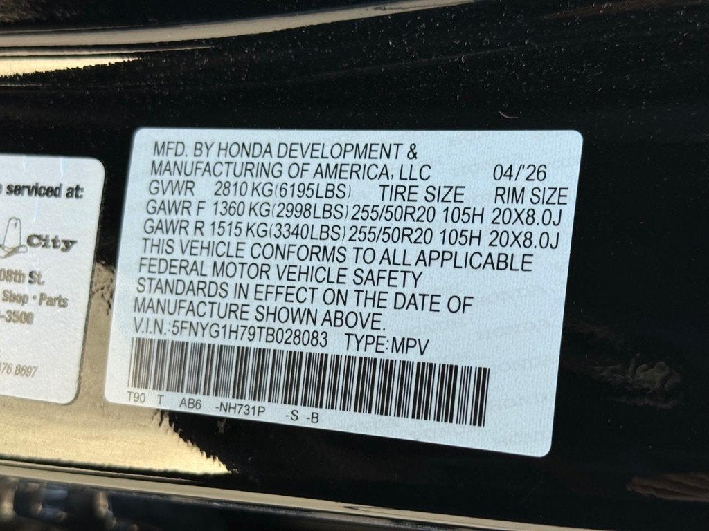 2026 Honda Pilot Touring