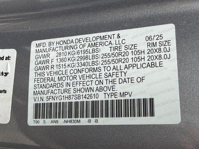 2025 Honda Pilot Elite