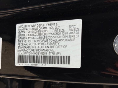 2025 Honda Pilot Black Edition