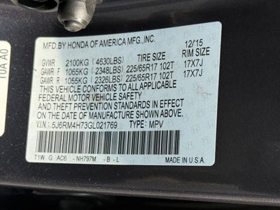 2016 Honda CR-V EX-L