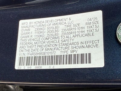 2025 Honda CR-V Hybrid Sport Touring