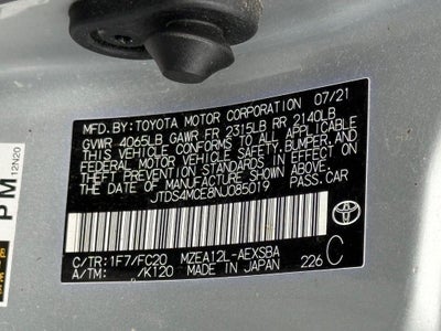 2022 Toyota Corolla SE
