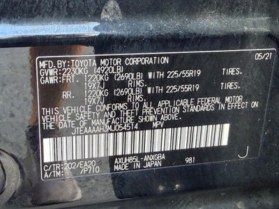2021 Toyota Venza XLE
