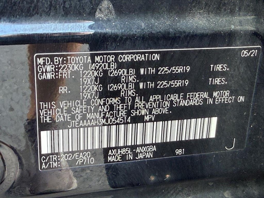 2021 Toyota Venza XLE