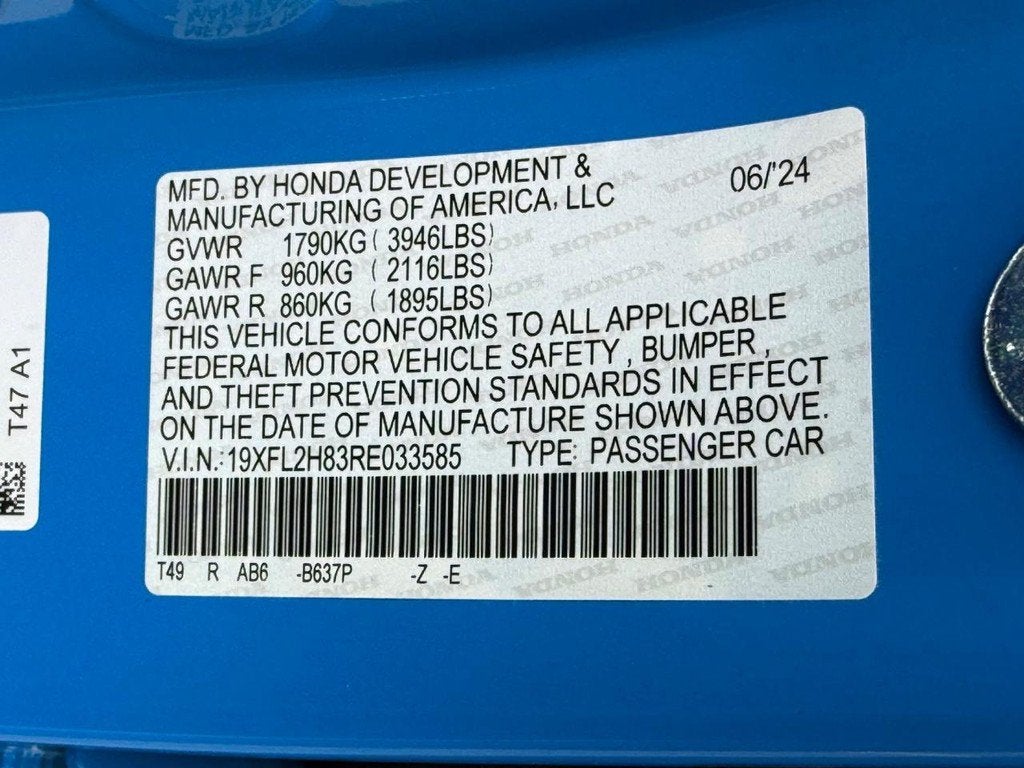 2024 Honda Civic Sport