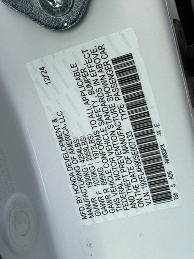 2025 Honda Civic Hybrid Sport Touring