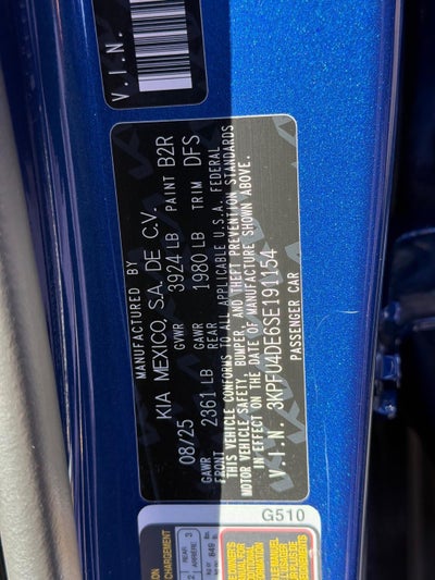 2025 Kia K4 EX