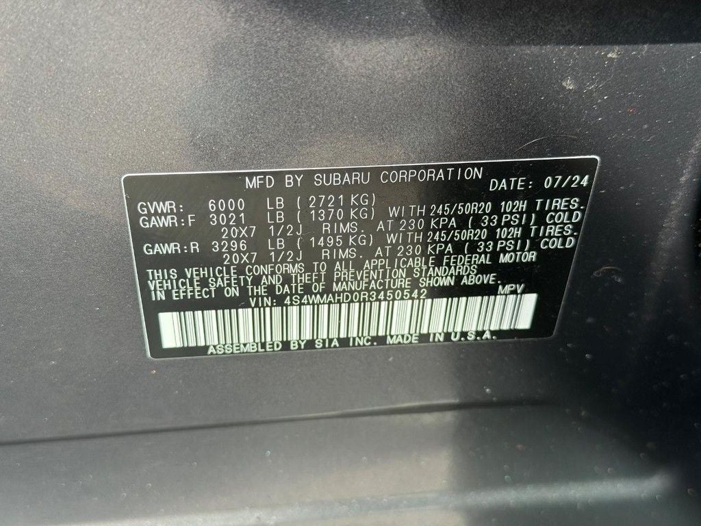 2024 Subaru Ascent Onyx Edition