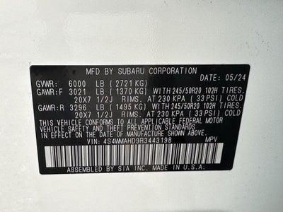 2024 Subaru Ascent Onyx Edition