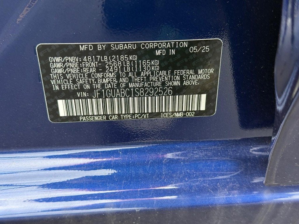 2025 Subaru Impreza Base