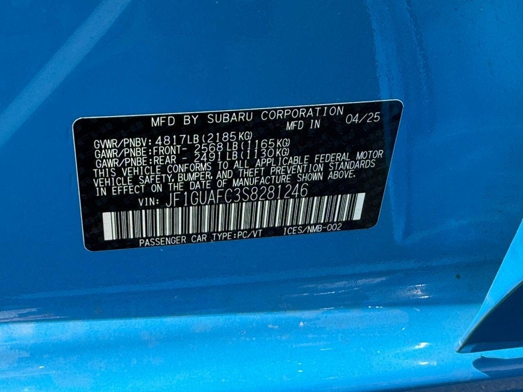 2025 Subaru Impreza Sport