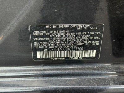 2019 Subaru Crosstrek 2.0i Premium