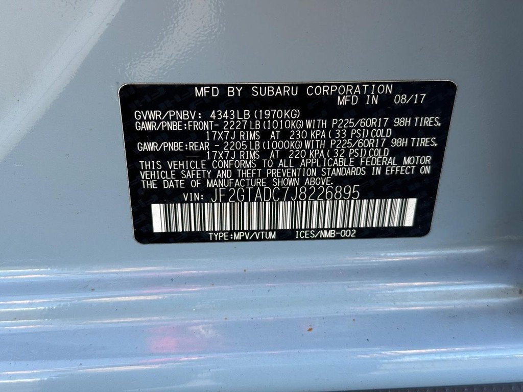 2018 Subaru Crosstrek 2.0i Premium