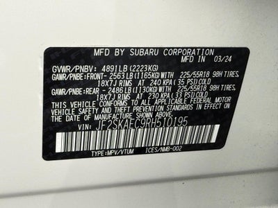 2024 Subaru Forester Sport