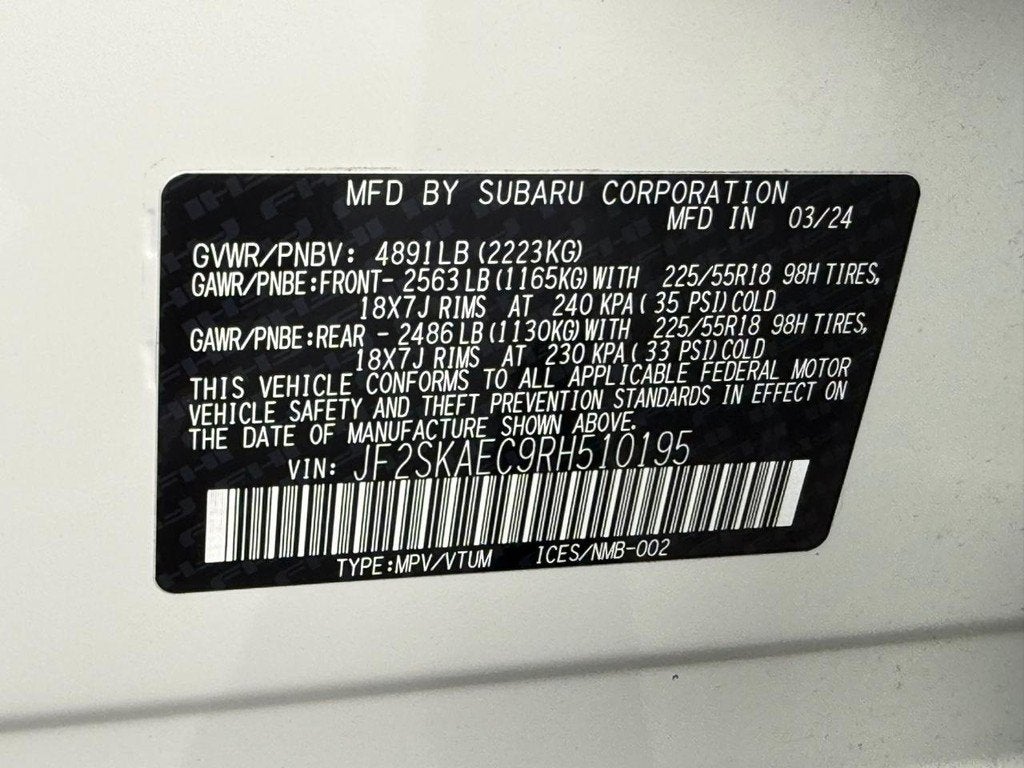 2024 Subaru Forester Sport